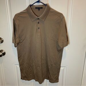 Robert Barakett Georgia Polo Shirt Shade Tan Brown Size L Retail Price $99.50